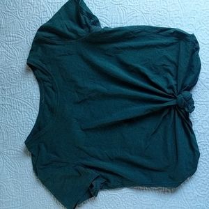 Women's short sleeve tie shirt